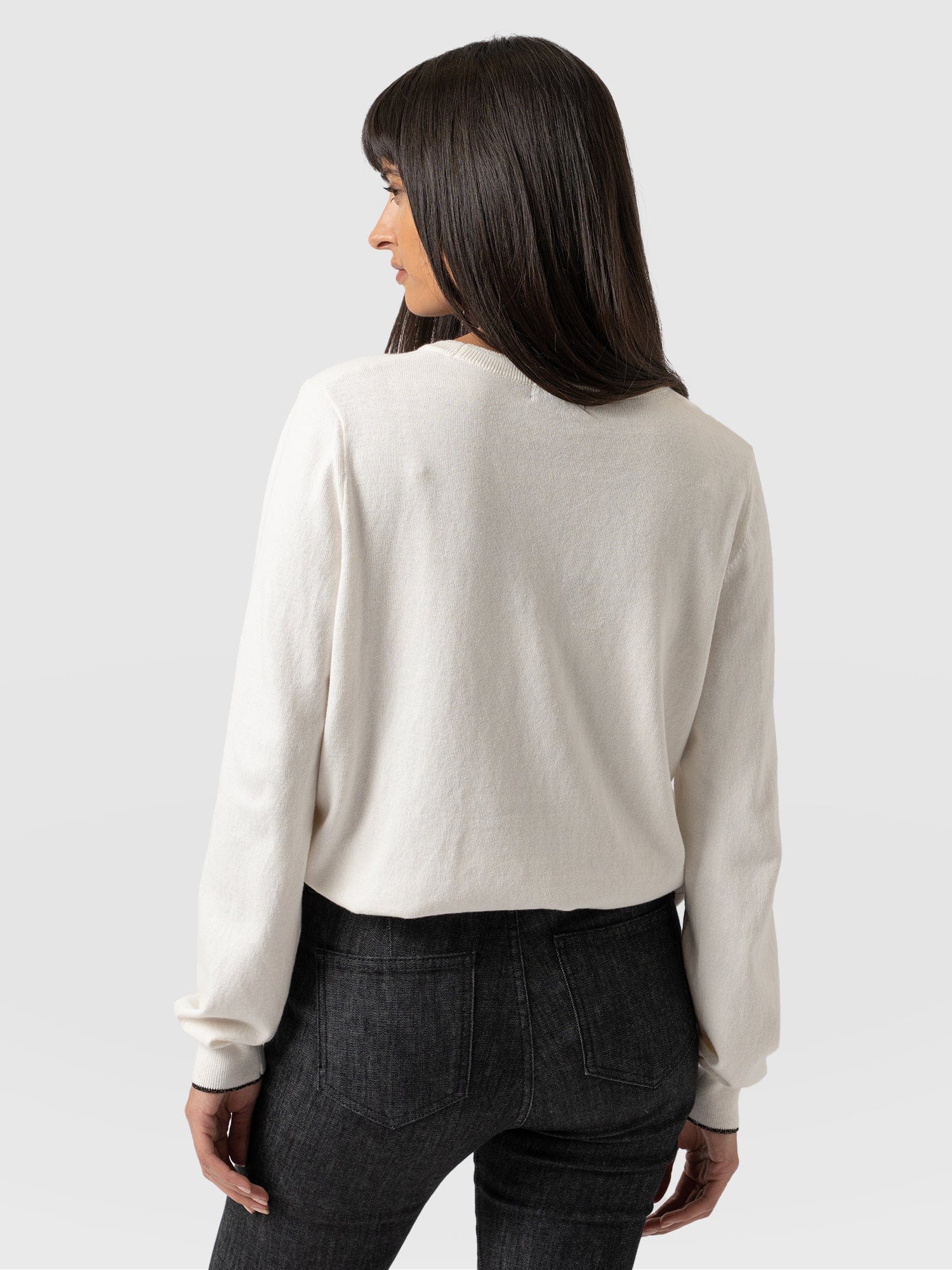 Rock Intarsia Jumper - Cream